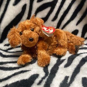 Ty FITZ Brown Dog Plush Toy